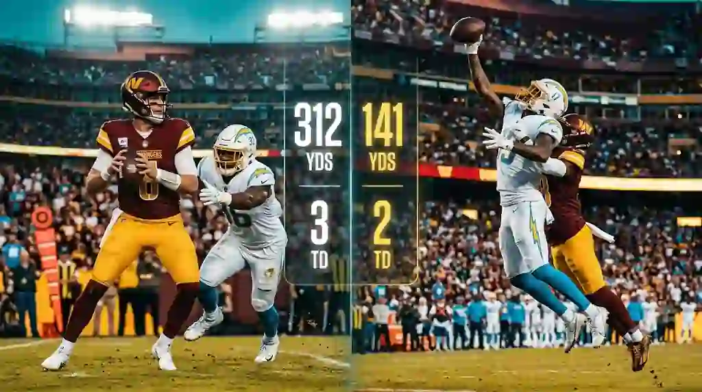 Washington Commanders vs Chargers Match Player Stats