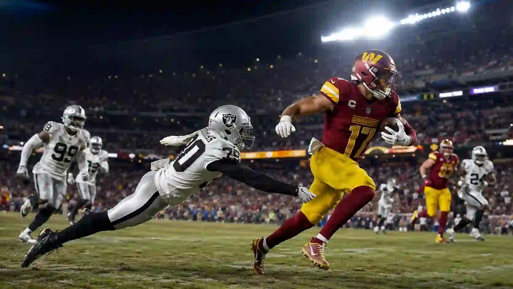 Las Vegas Raiders vs Washington Commanders Match Player Stats