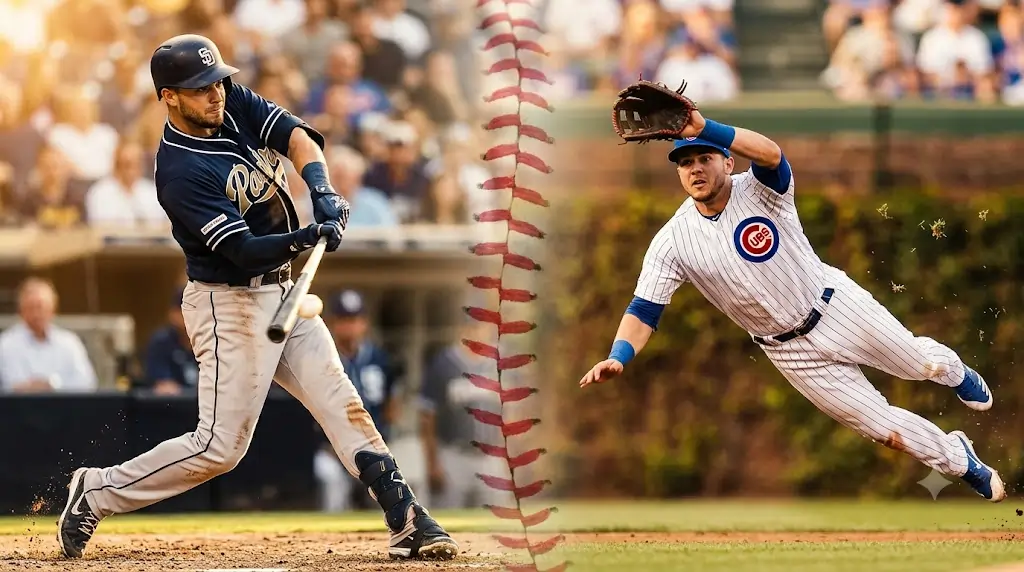 padres vs chicago cubs match player stats