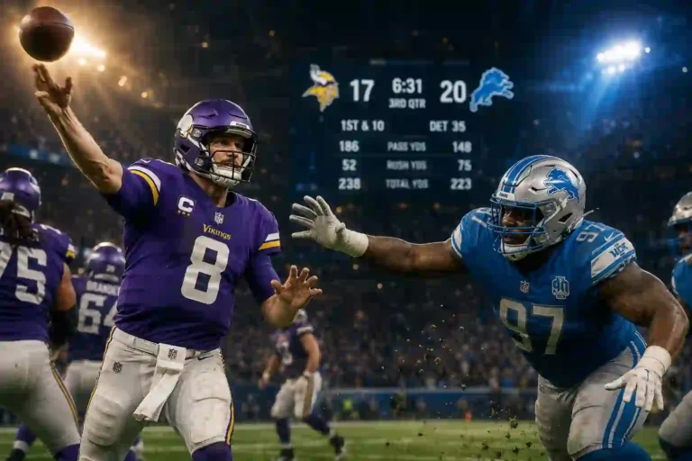 Minnesota Vikings vs Detroit Lions Match Player Stats